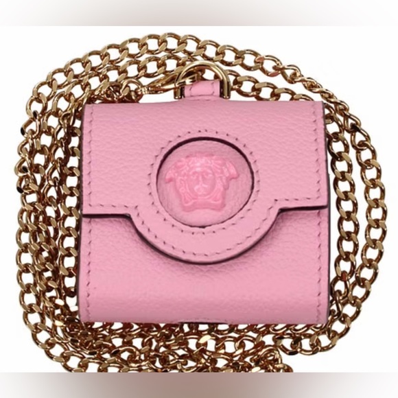 Versace Pink La Medusa Air Pods case NEW (AUTHENTIC) - Picture 6 of 10